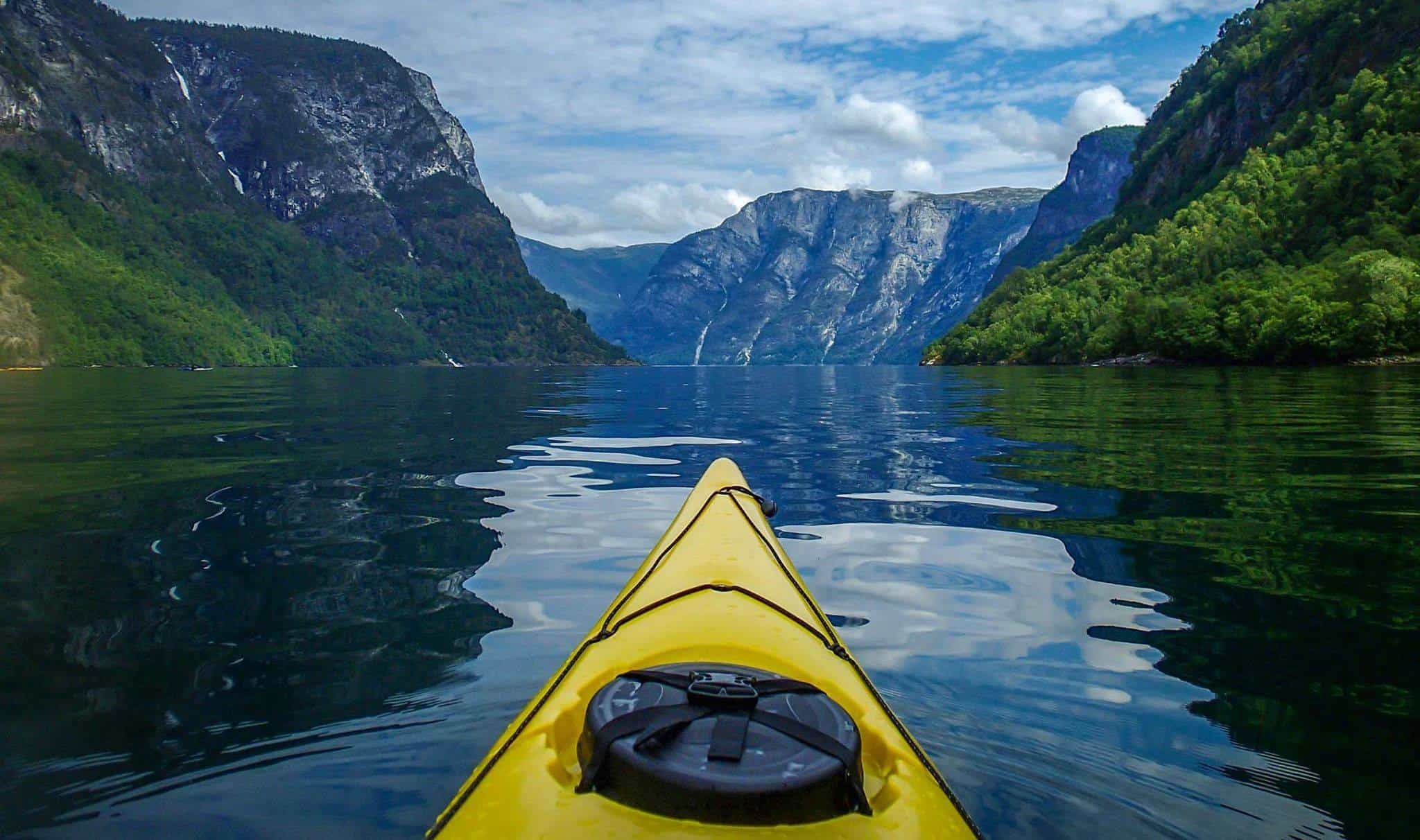 Kayak Norwegian Fjords. Photo: Jan at Nordic Ventures