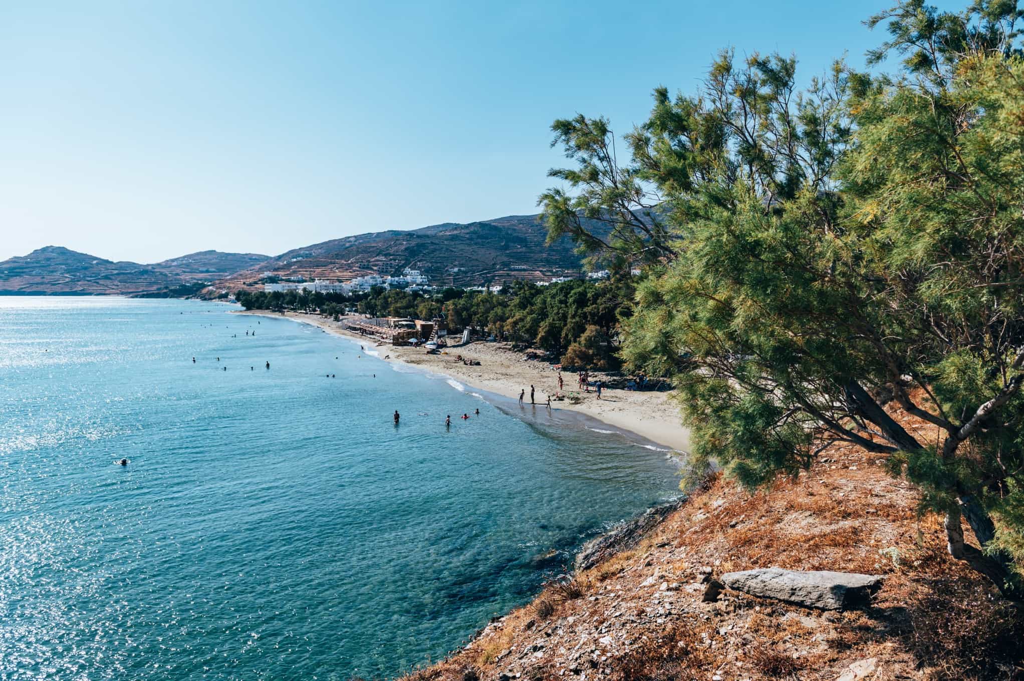 Kionia beach, Tinos, Greece. Photo: Shutterstock: 2245597855