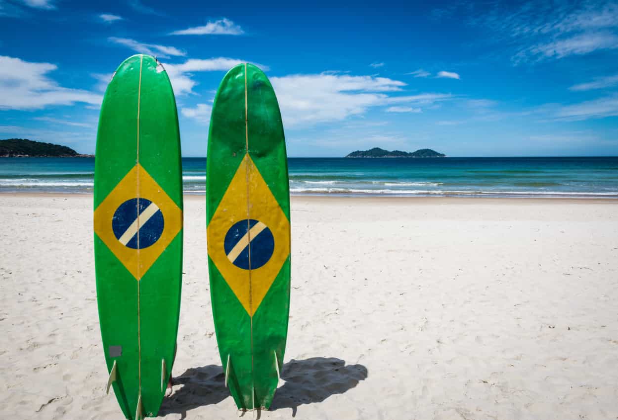 Brazil surf boards. Photo: shutterstock 197153795