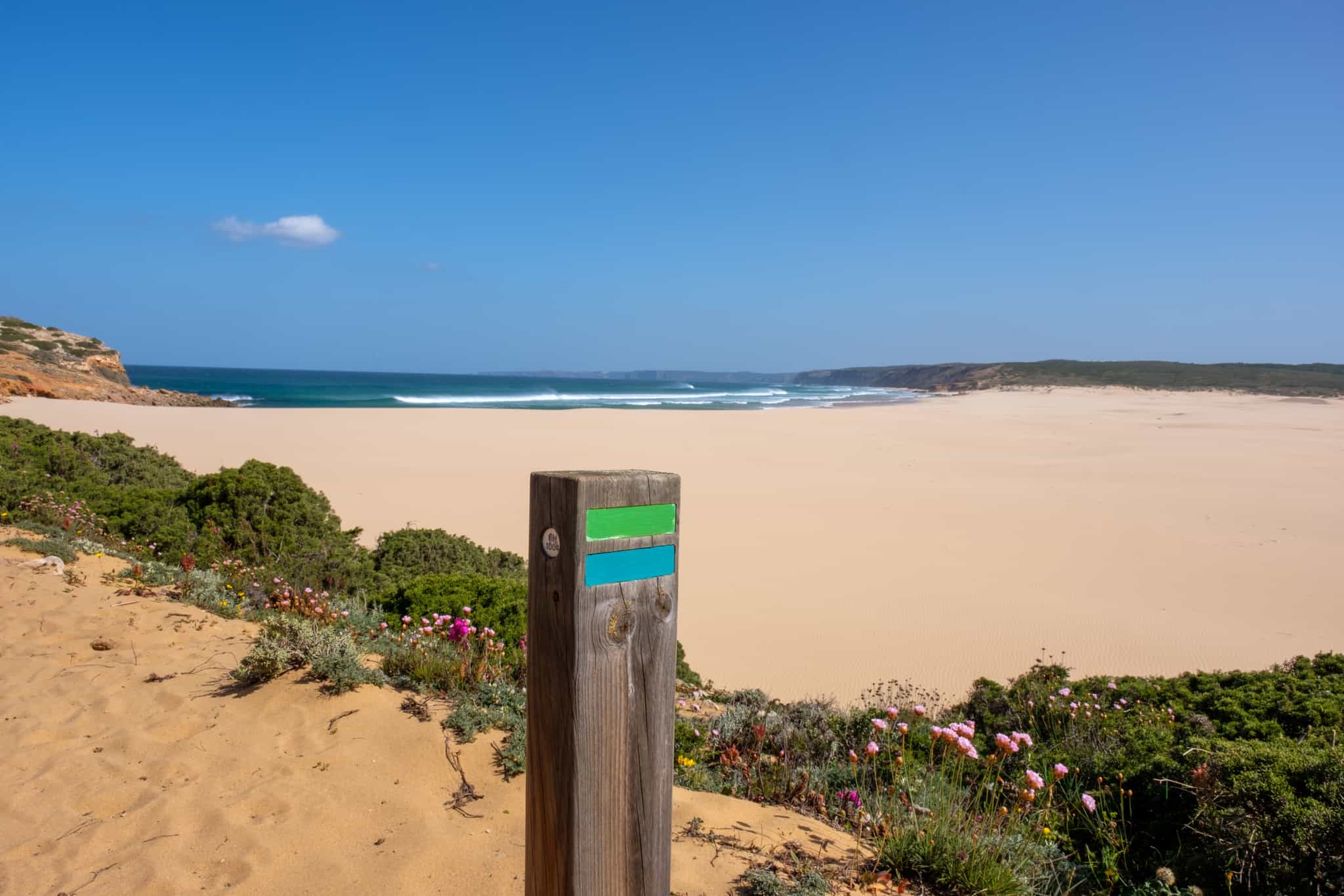 Beach along Rota Vicentina, Portugal. Photo: Shutterstock 1523590367