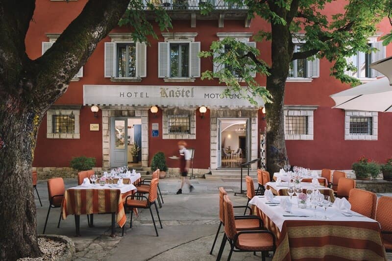 Exterior of Hotel Kastel in Motovun