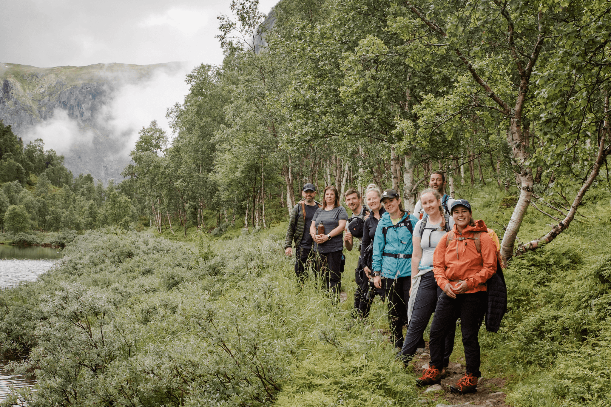 Hiking Norwegian Fjords. Photo: Patrick Bowyer (O2)