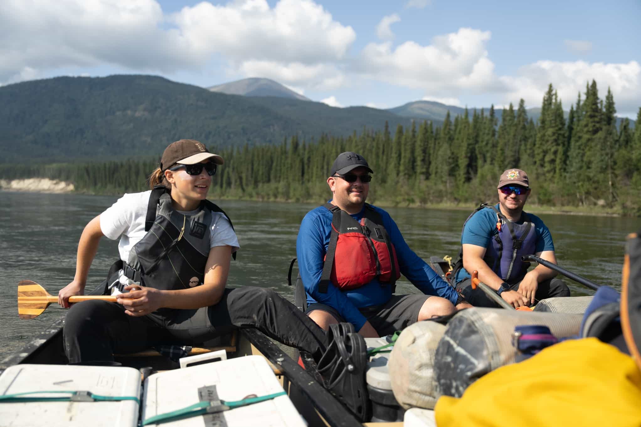Canoers in the Yukon