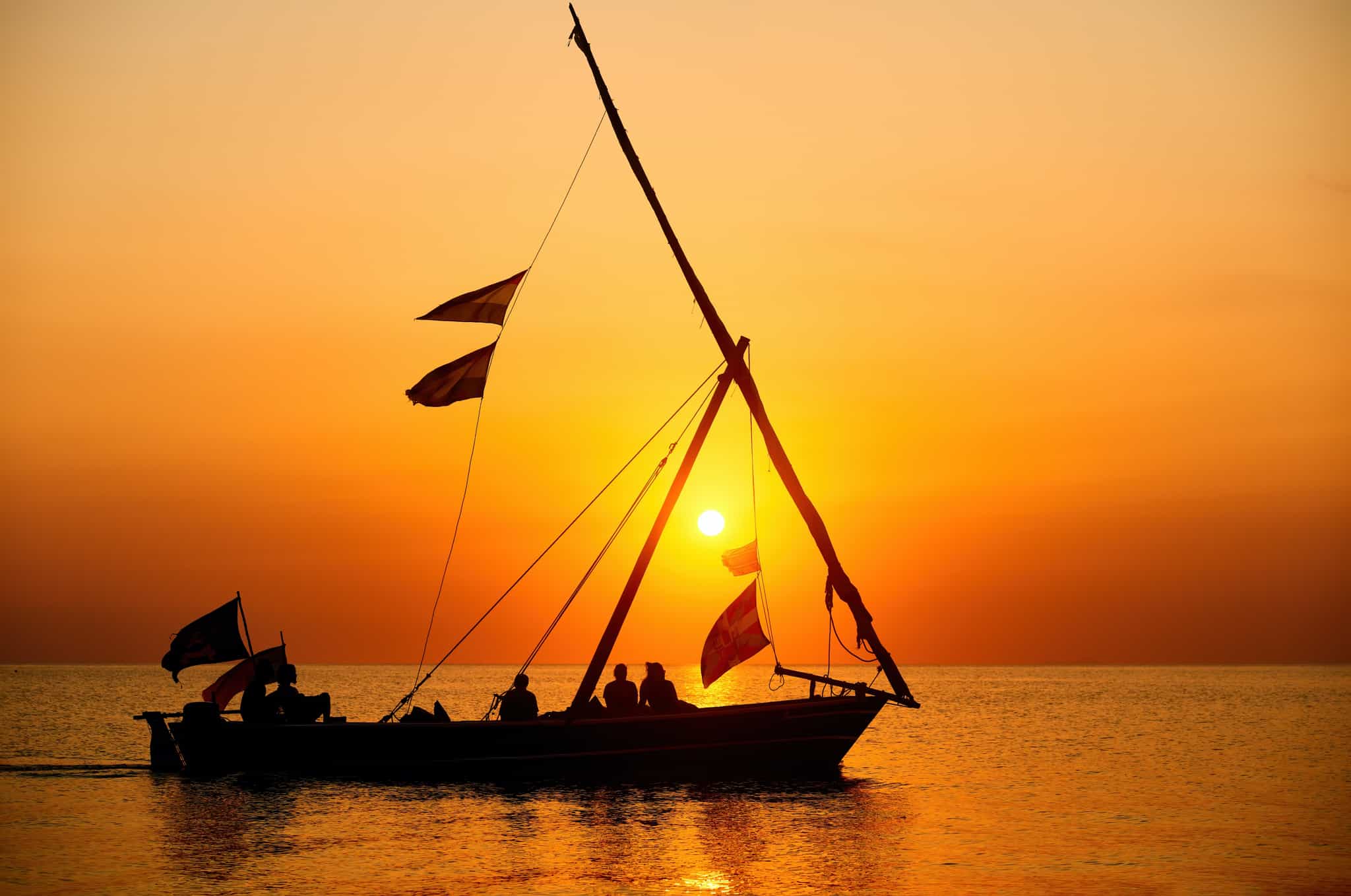 Zanzibar boat sunset. Photo: GettyImages-1164264841