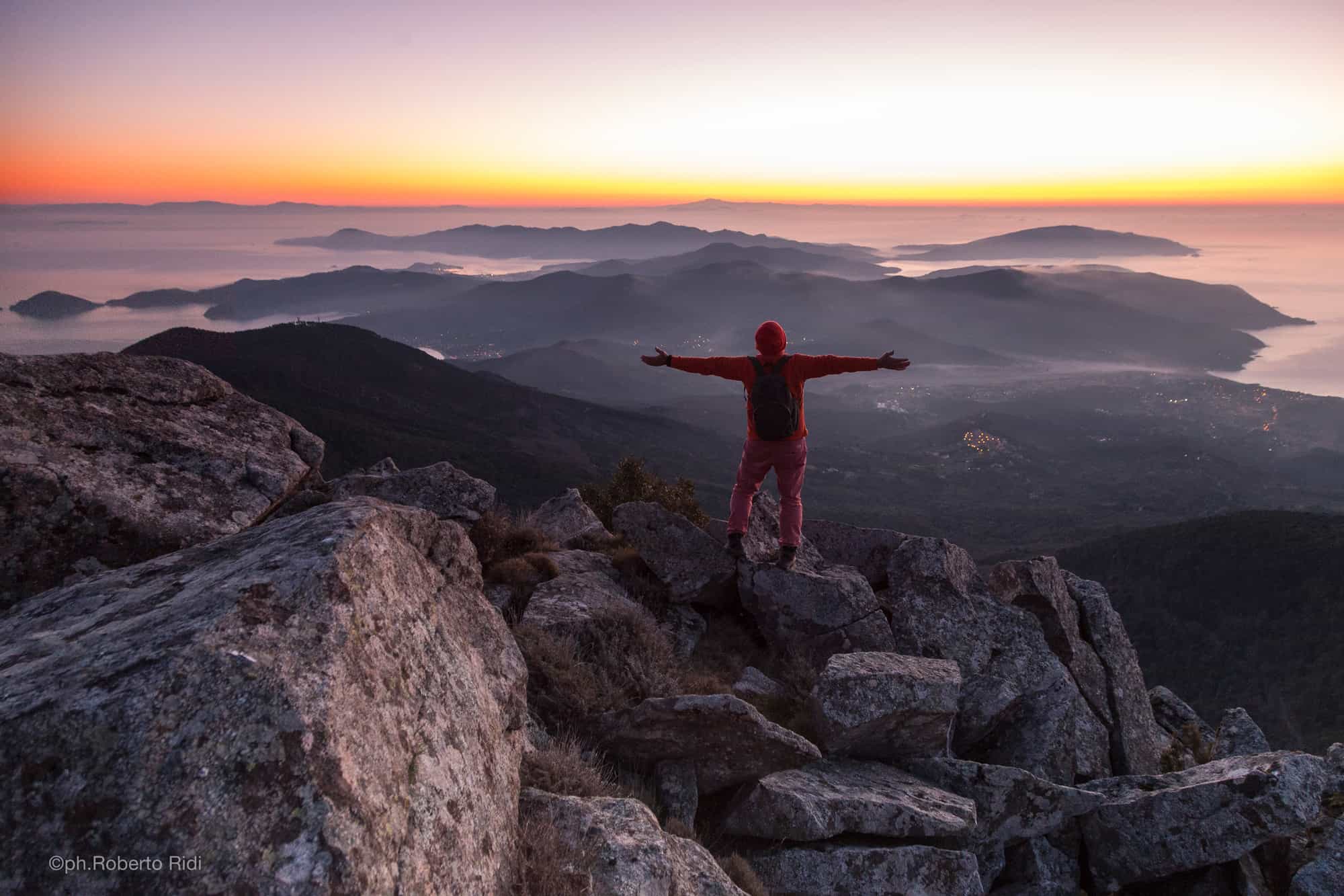 Monte Capanne summit at sunset, Elba. Photo: Host/Viaggi del Genio
