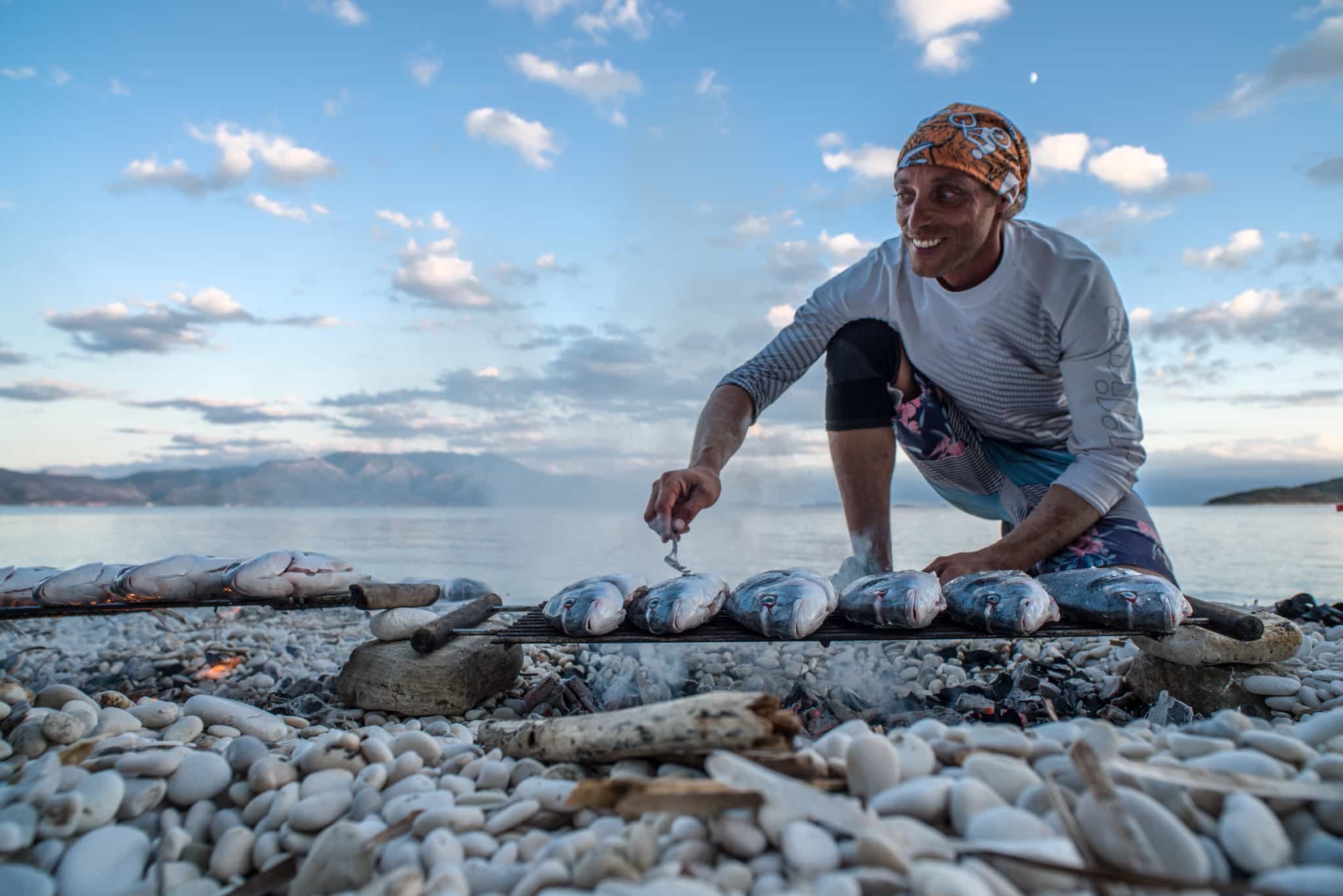 Greek beach barbeque. Photo: Host/Trekking Hellas