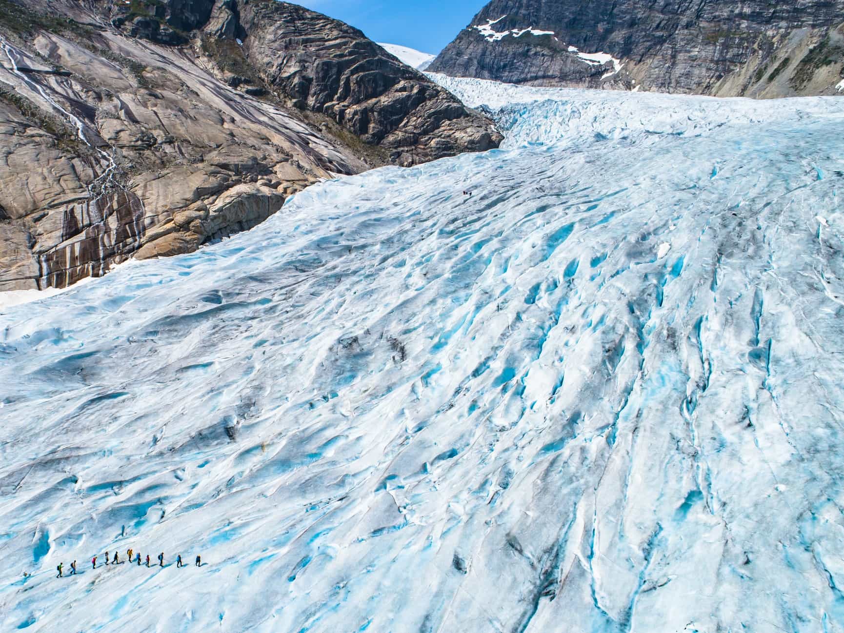 Nigardsbreen Glacier, Norway. Photo: Getty 982864706