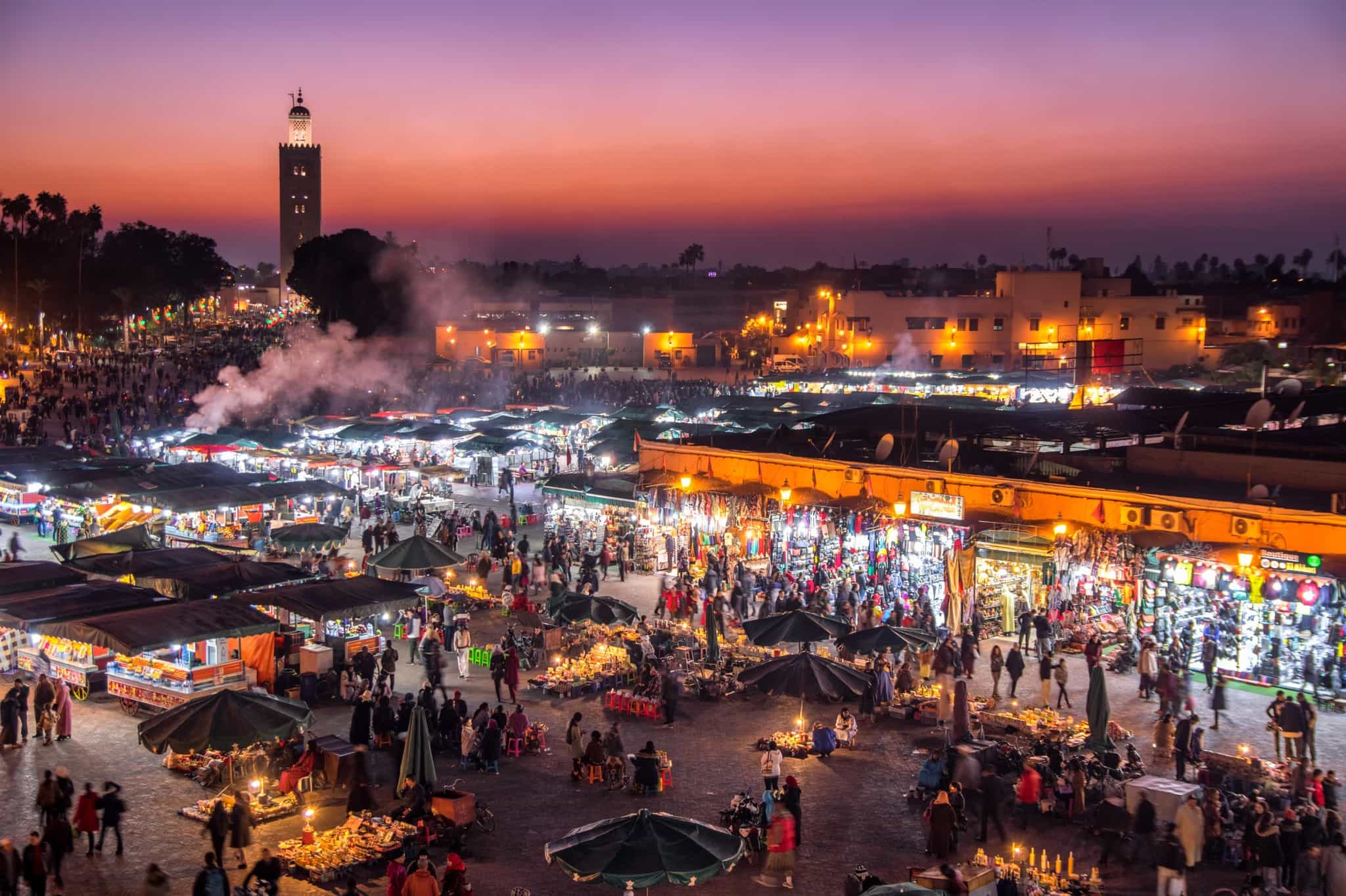 Jemaa el Fnaa, Marrakech, Morocco Photo: GettyImages-908412470