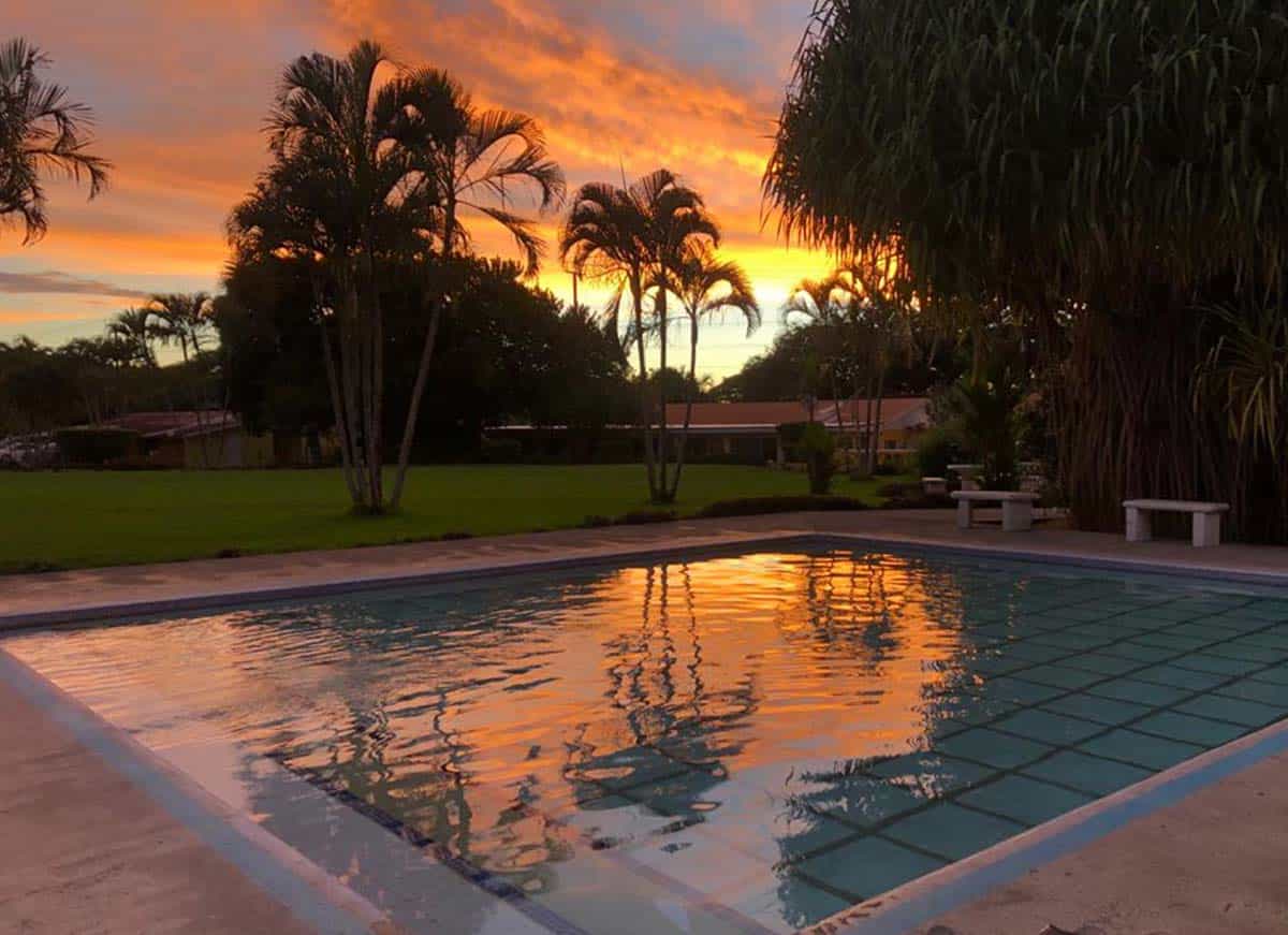 Sunset at Hotel Yoko Termales, Miravalles, Costa Rica Photo:Hotel
