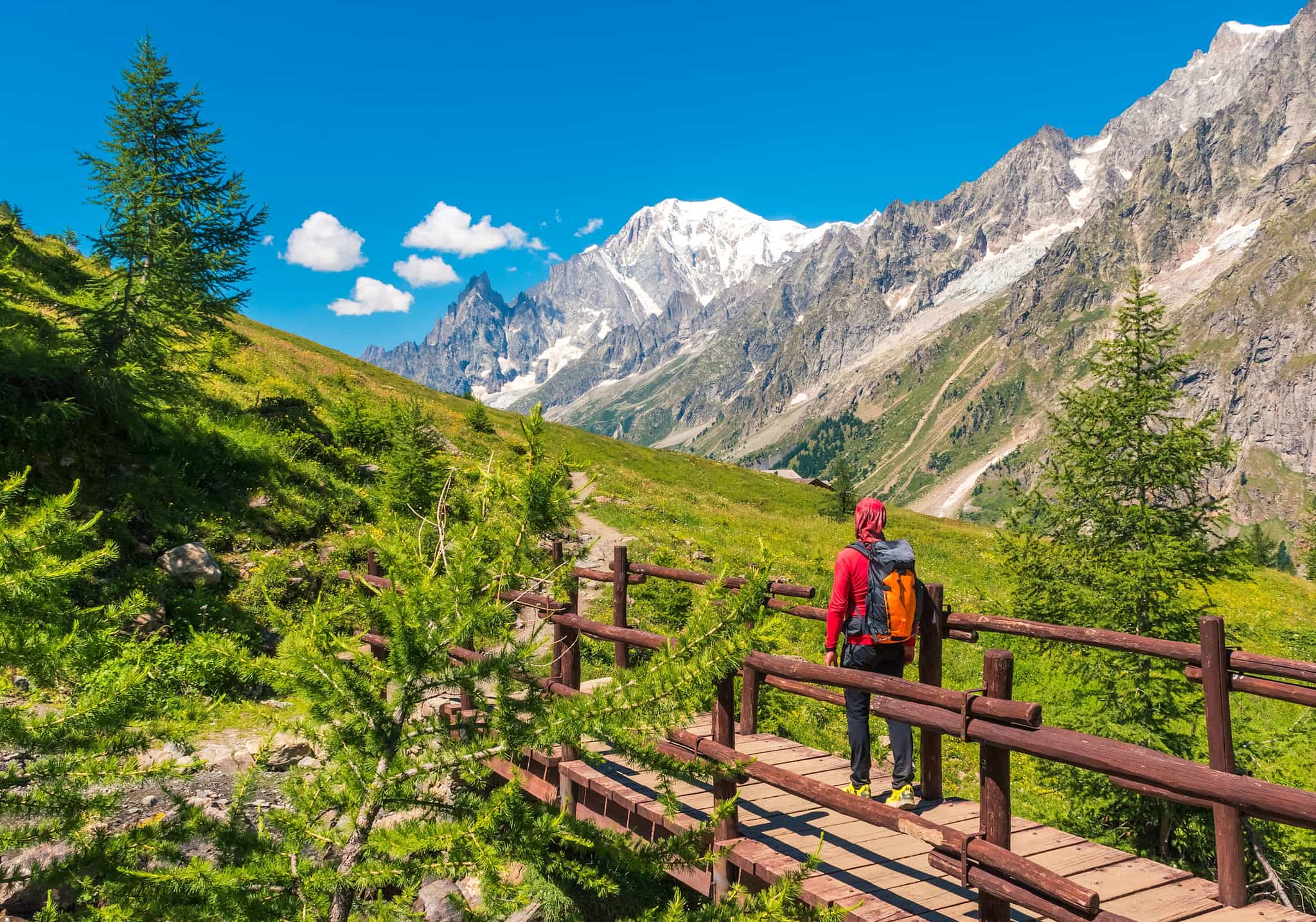 Val Ferret on the Tour du Mont Blanc, between Switzerland & Italy.