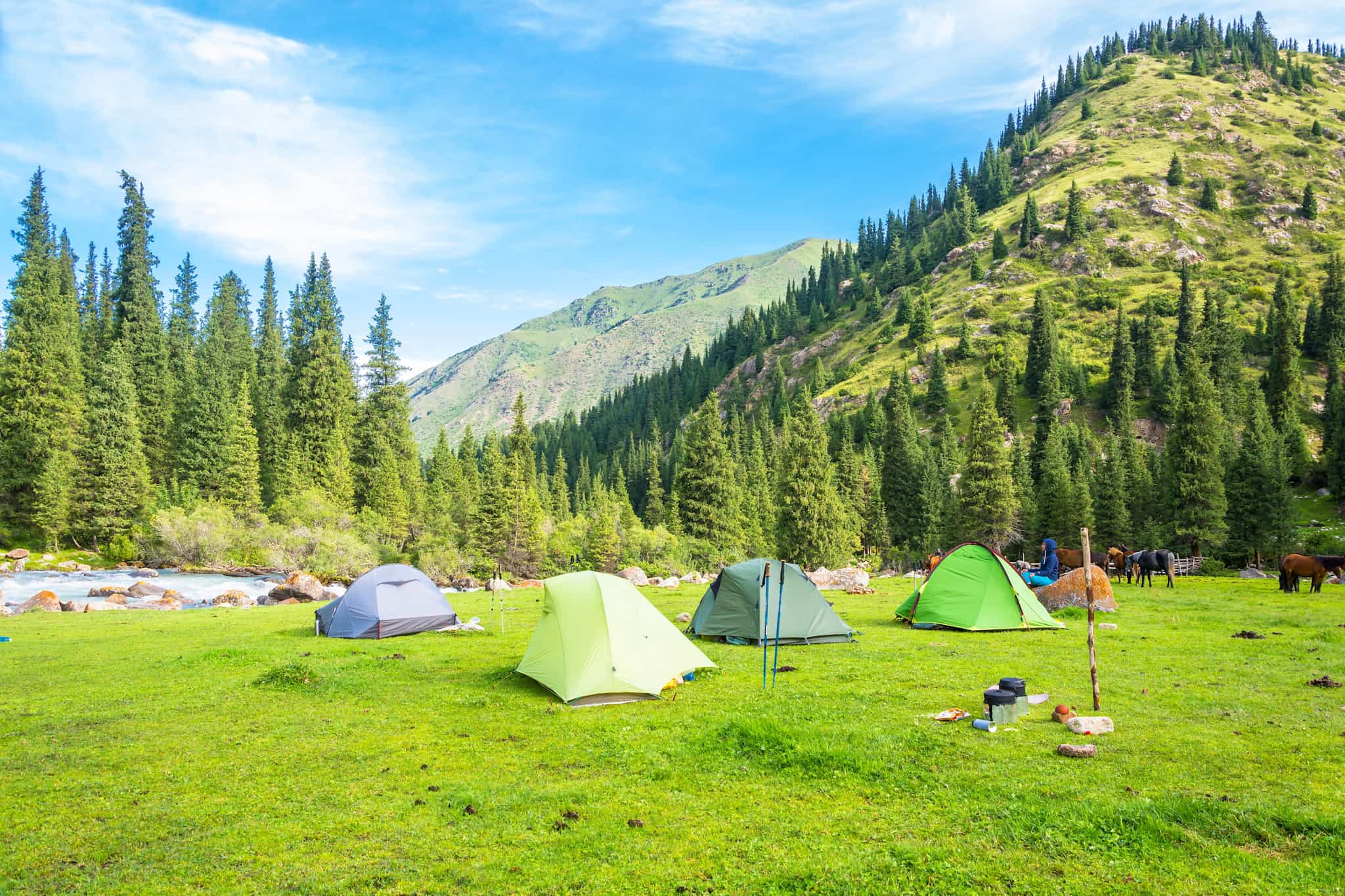 Kyrgyzstan camping
