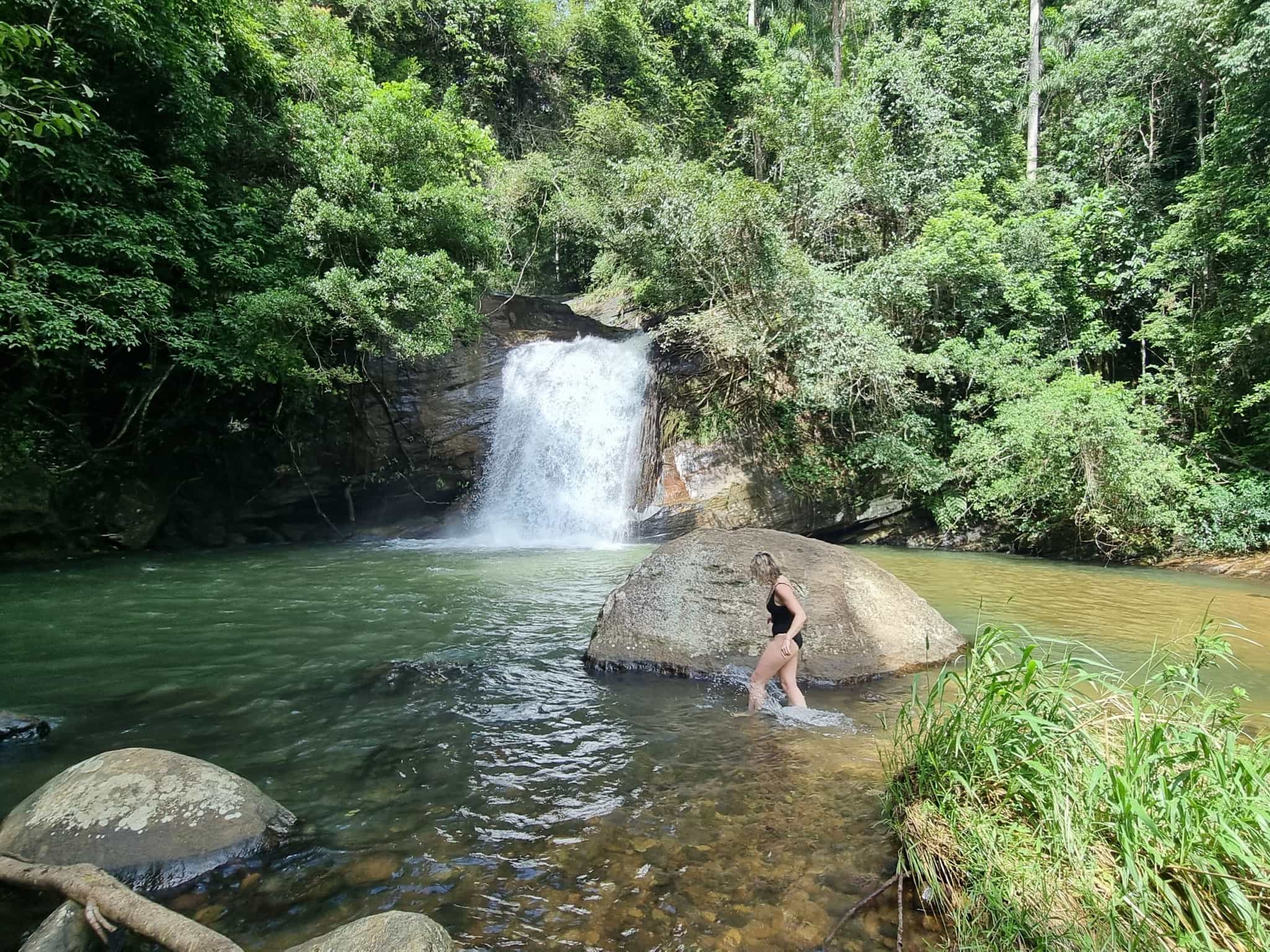 Waterfall swim, Sri Lanka. Photo: Much Better Adventures/Marta Marinelli