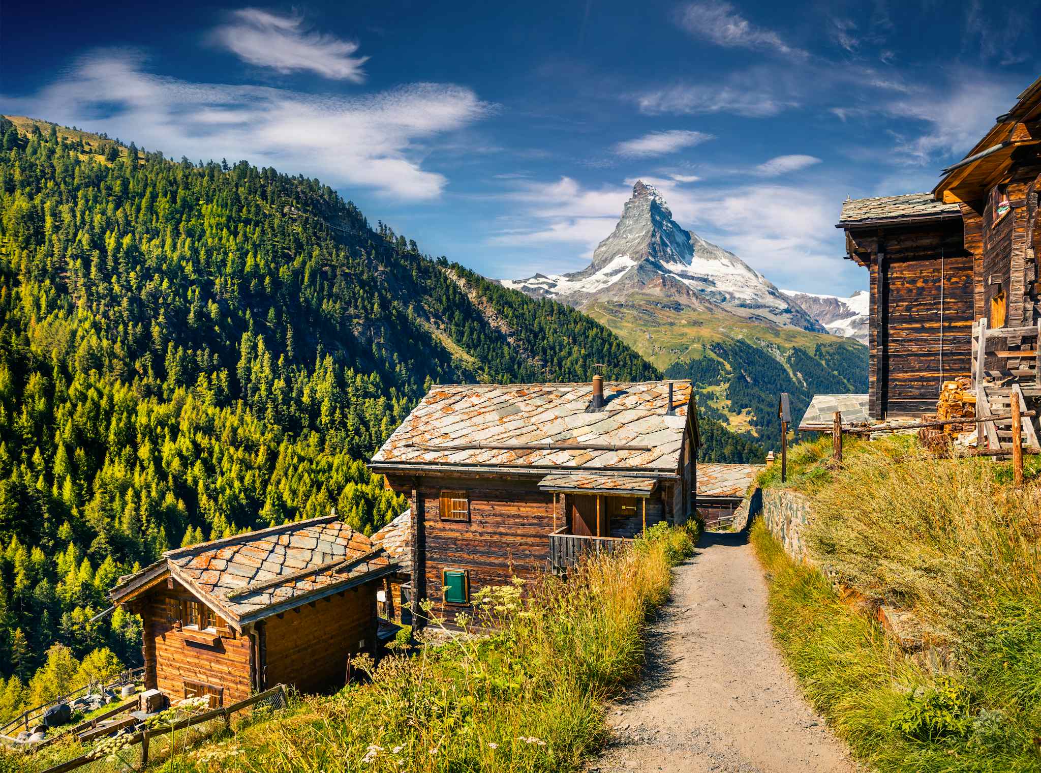 Hut to hut hiking in Zermatt. Getty images