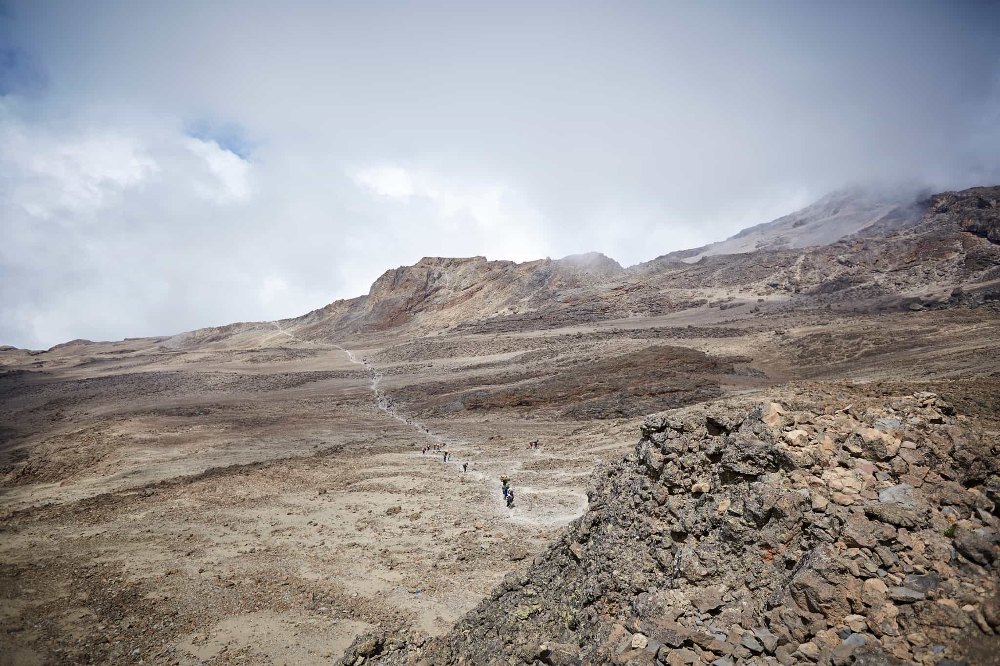 Towards Barafu Camp, Machame Route, Kilimanjaro. Photo: GettyImages-475162138